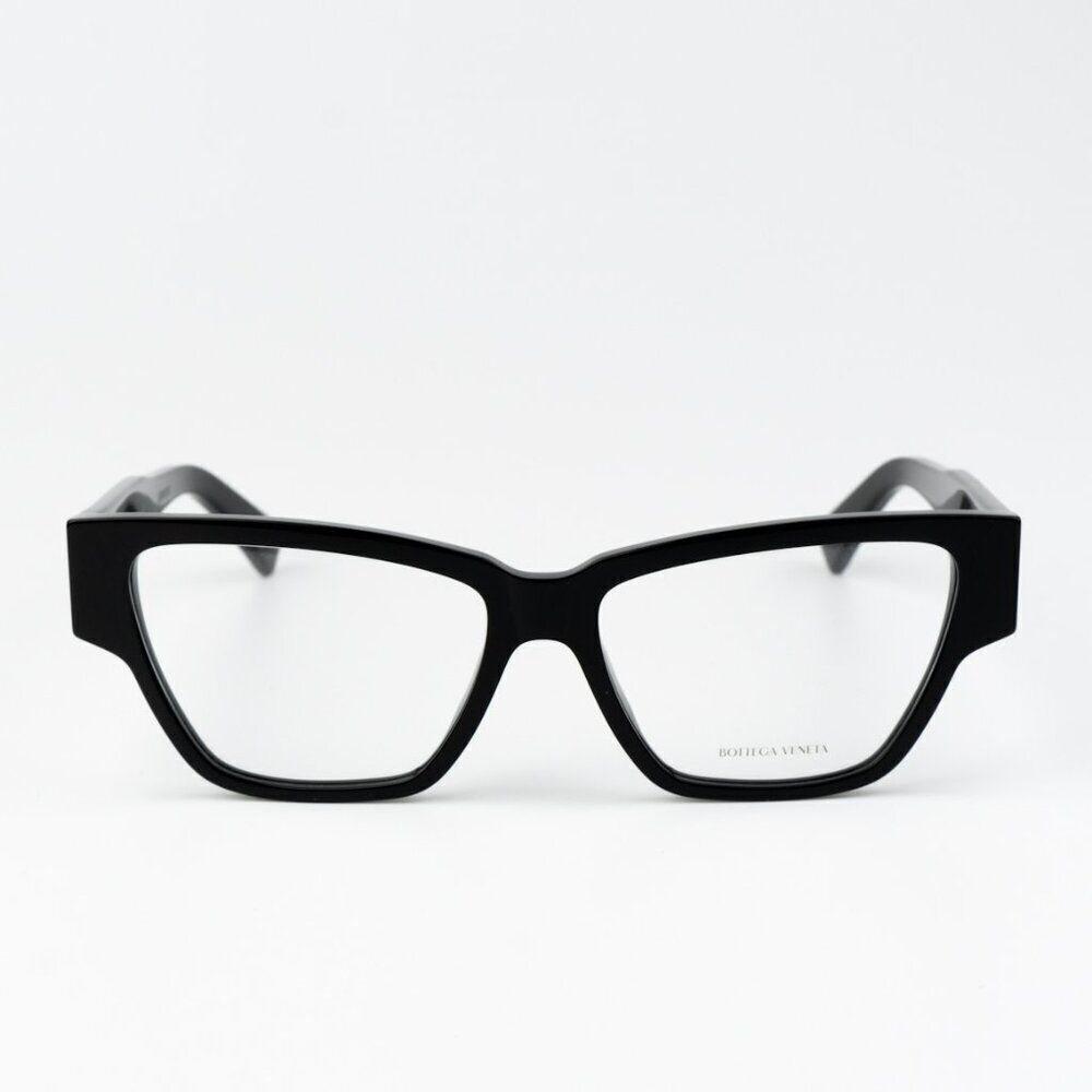 NEW Bottega Veneta BV1288O 001 Black Cat Eye Unisex Eyeglasses